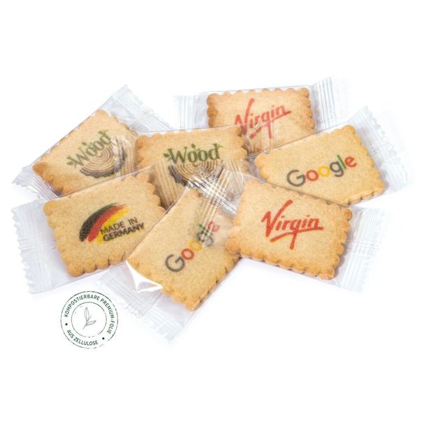 4-farbig bedruckter Vanille-Butterkeks