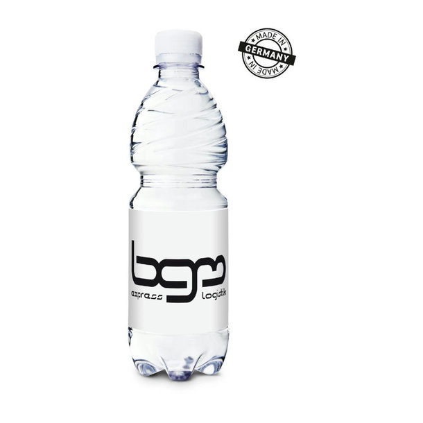 500 ml PromoWater - Mineralwasser, still, Hergestellt in Deutschland - Folien-Etikett