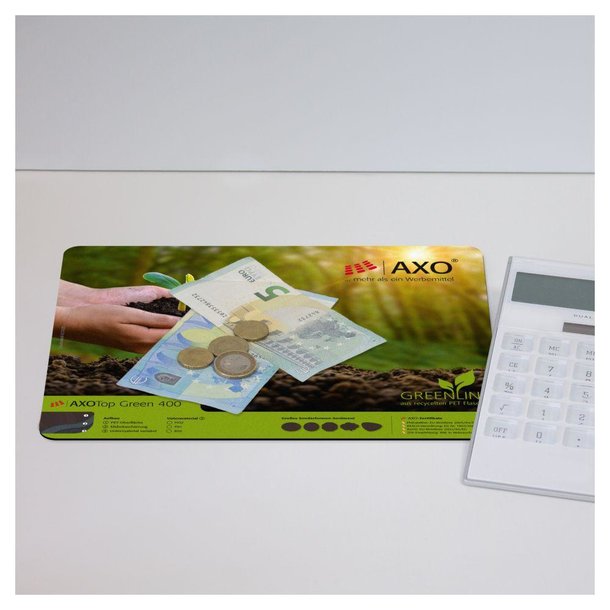 AXOPAD® Zahlmatte AXOTop Green 600, 24 x 19,5 cm rechteckig, 1 mm dick