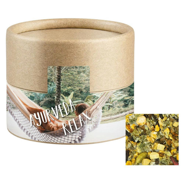 Ayurveda Relax-Tee, ca. 18g, Biologisch abbaubare Eco Pappdose Mini