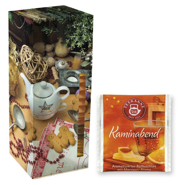 Beuteltee Kaminabend, 24 Stück, 48g, Faltschachtel Teetower