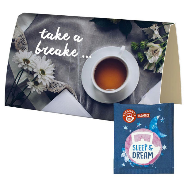 Beuteltee Sleep & Dream, ca. 1,7g, Werbekarte gefaltet