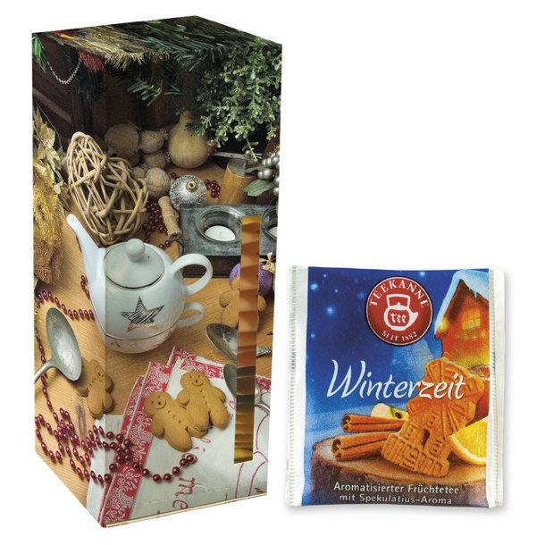 Beuteltee Winterzeit, 24 Stück, 72g, Faltschachtel Teetower