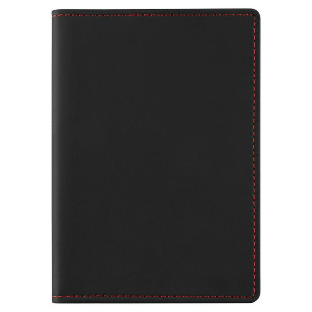 Blackmaxx® Ausweistasche "ColourCraft" schwarz/rot 
