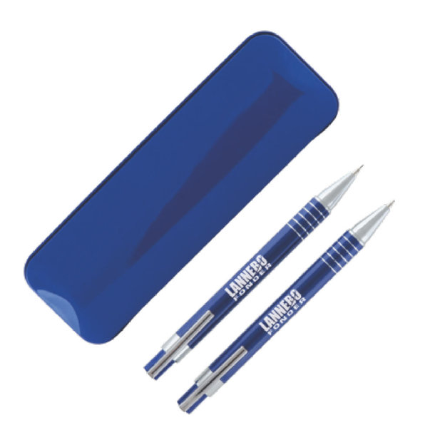 CURAÇAO Etui mit 1 Kugelschreiber und 1 Druckbleistift Peekay