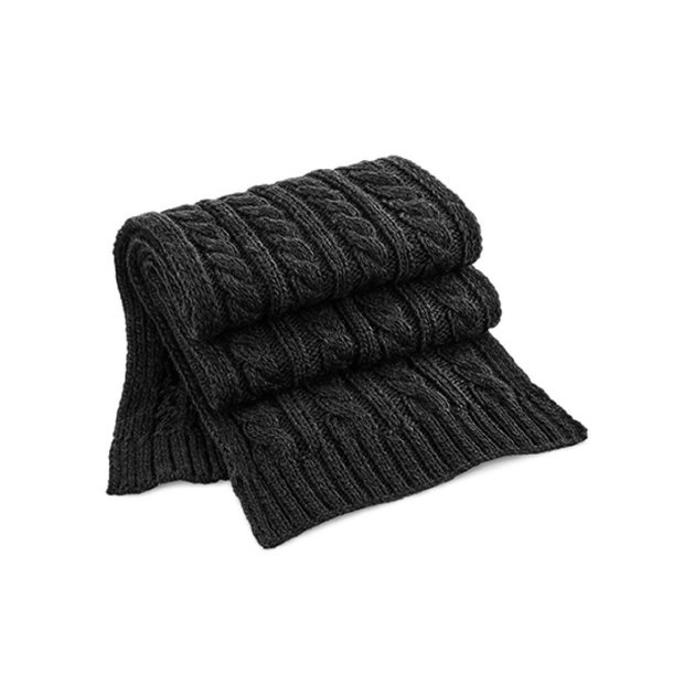 Cable Knit Melange Scarf