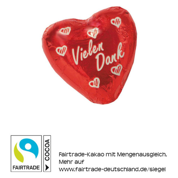 Choco Herz "Vielen Dank"