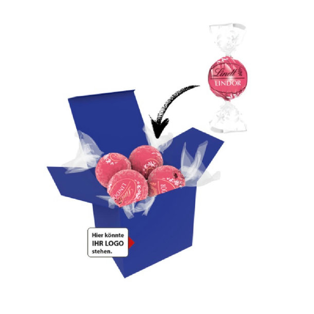Color Lindor Box - Dunkelblau - Erdbeer-Sahne