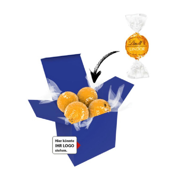 Color Lindor Box - Dunkelblau - Karamell