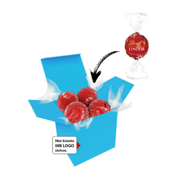 Color Lindor Box - Hellblau - Vollmilch