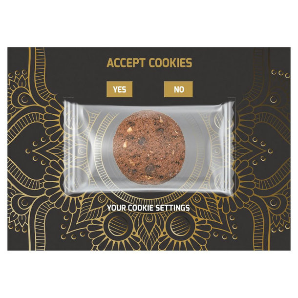 Cookie Schoko-Haselnuss, ca. 7g, Werbekarte