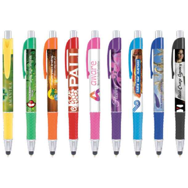 DIA Kugelschreiber Grande Stylus mit Griffzone mit 4c-Druck all over