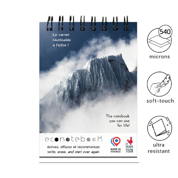 EcoNotebook NA6 wiederverwendbares Notizbuch mit Premiumcover