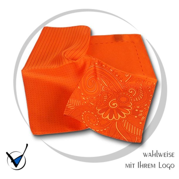 Einstecktuch 4 in Einem, Orange