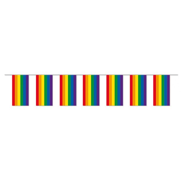 Fahnenkette, Regenbogen, Pride