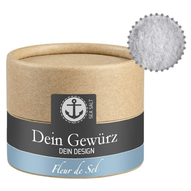 Fleur de Sel, ca. 40g, Biologisch abbaubare Eco Pappdose Mini