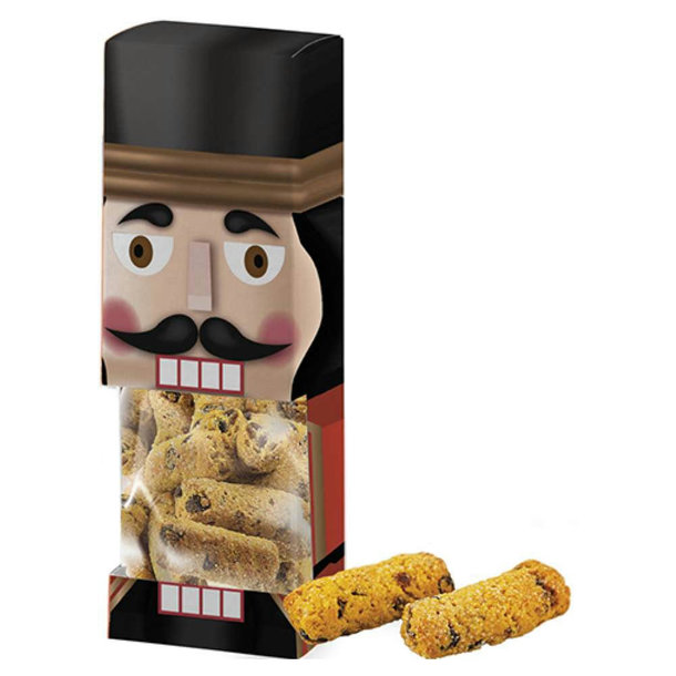 Fruchtstollen-Keks Schoko-Orange, ca. 100g, Faltschachtel mit Sichtfenster