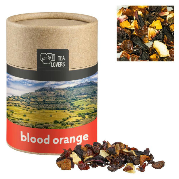 Früchtetee Blutorange, ca. 45g, Biologisch abbaubare Eco Pappdose Midi