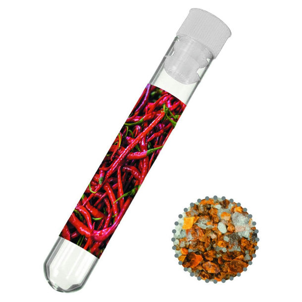 Gewürzmischung Chili-Salz, ca. 8g, Reagenzglas