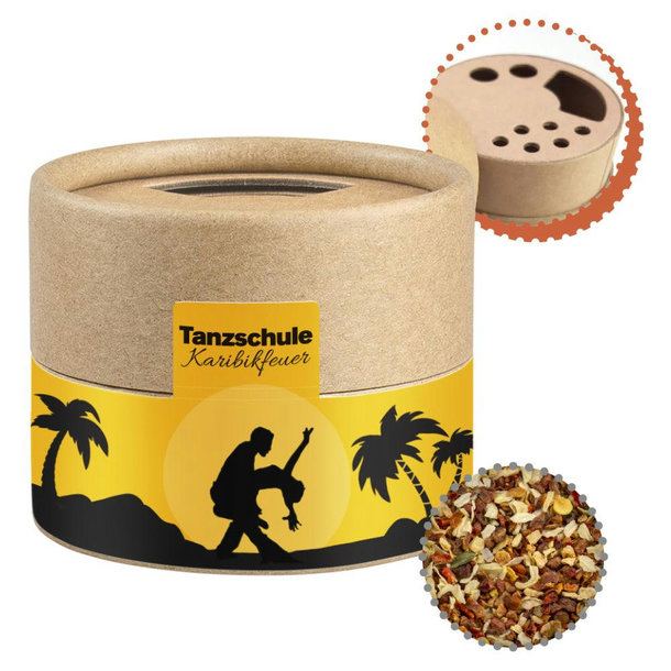 Gewürzmischung HOT Karibik Mix, ca. 28g, Biologisch abbaubarer Eco Pappstreuer Mini