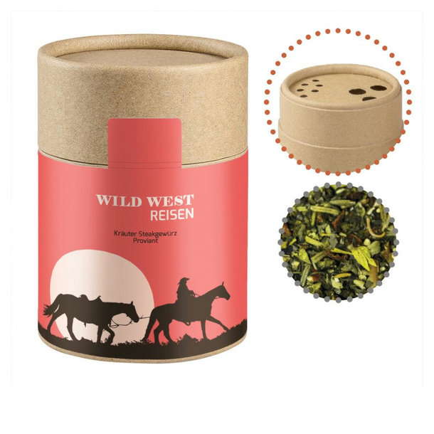 Gewürzmischung Kräuter-Steakgewürz, ca. 45g, Biologisch abbaubarer Eco Pappstreuer Midi