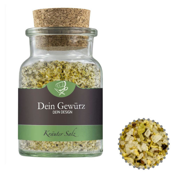 Gewürzmischung Kräutersalz, ca. 80g, Korkenglas