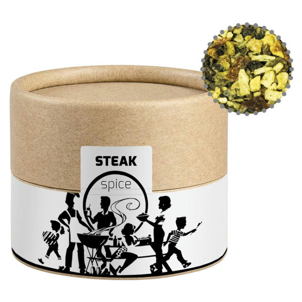 Gewürzmischung Steakgewürz, ca. 40g, Biologisch abbaubare Eco Pappdose Mini