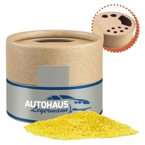 Gewürzmischung Zitronen-Salz, ca. 50g, Biologisch abbaubarer Eco Pappstreuer Mini