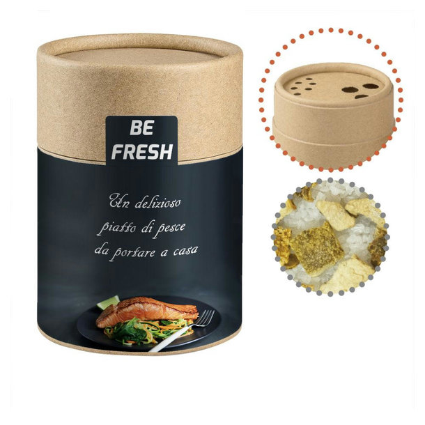 Gewürzmischung Zitronen-Salz, ca. 55g, Biologisch abbaubarer Eco Pappstreuer Midi
