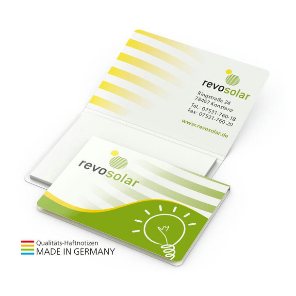 Haftnotiz Memo-Card green+blue