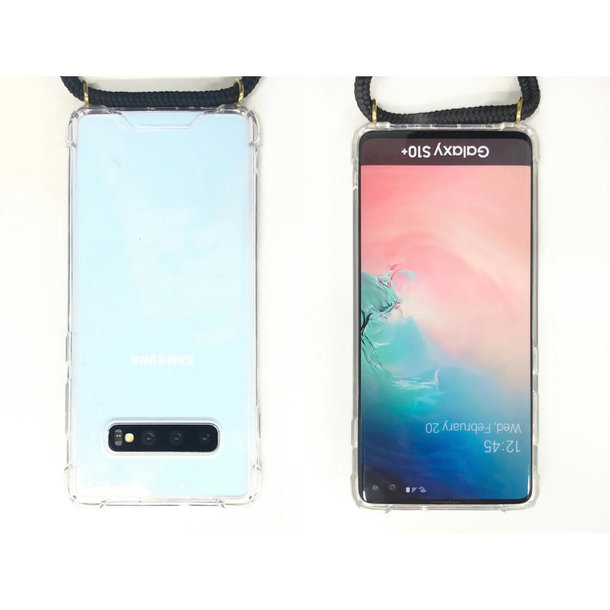 Handykette Handy Hülle Galaxy™ S20 Parrot Necklace Case TPU/PC transparent mit Kordel