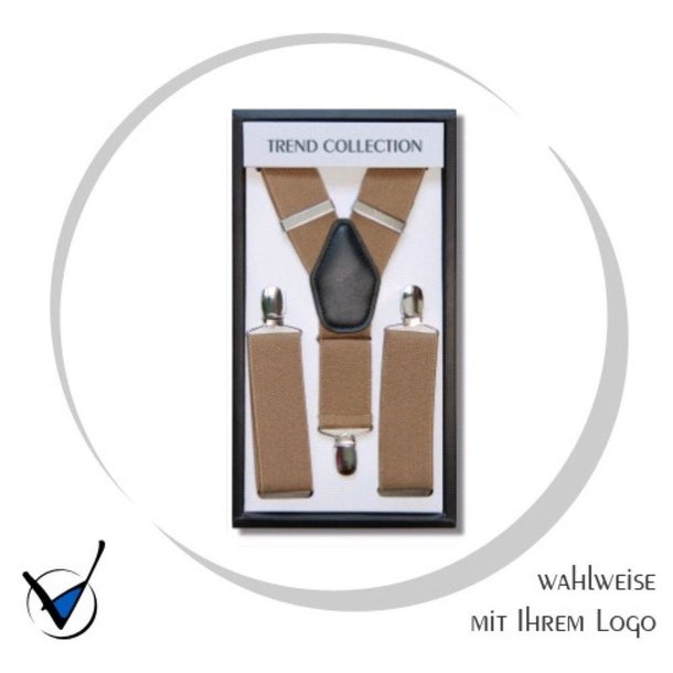 Hosenträger elastisch - Farbe 4, CAMEL
