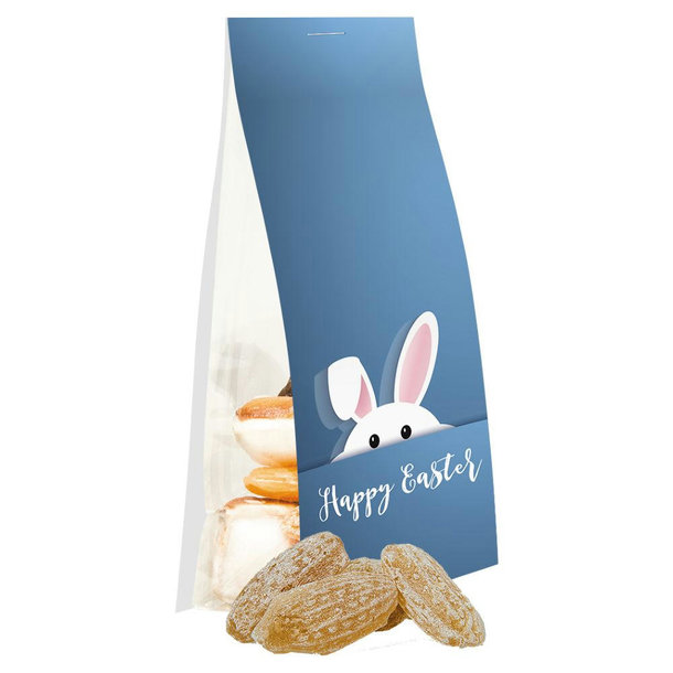 Ingwer Bonbons, ca. 40g, Express Blockbodenbeutel mit Werbereiter