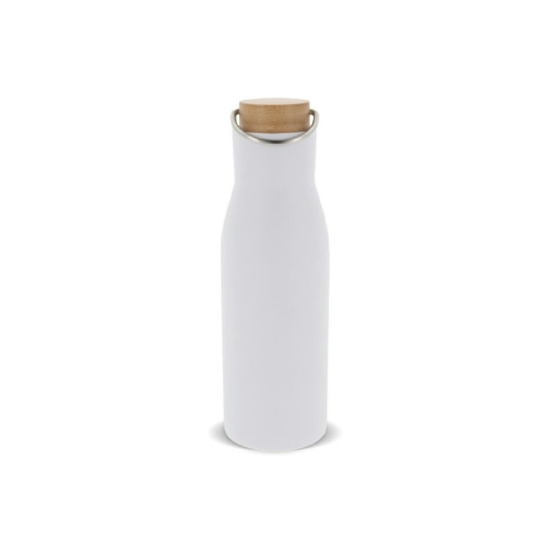 Isolier-Flasche mit Bambusdeckel, 500ml