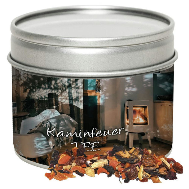Kaminfeuer Tee, ca. 30g, Metalldose mit Sichtfenster