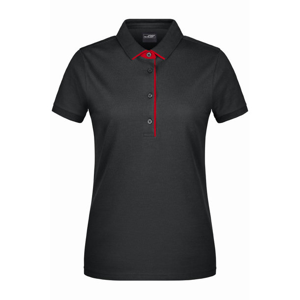Ladies\' Polo Single Stripe-Klassisches Polo mit Kontrastelementen