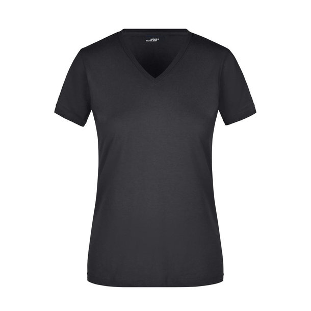 Ladies\' Slim Fit V-T-Figurbetontes V-Neck-T-Shirt