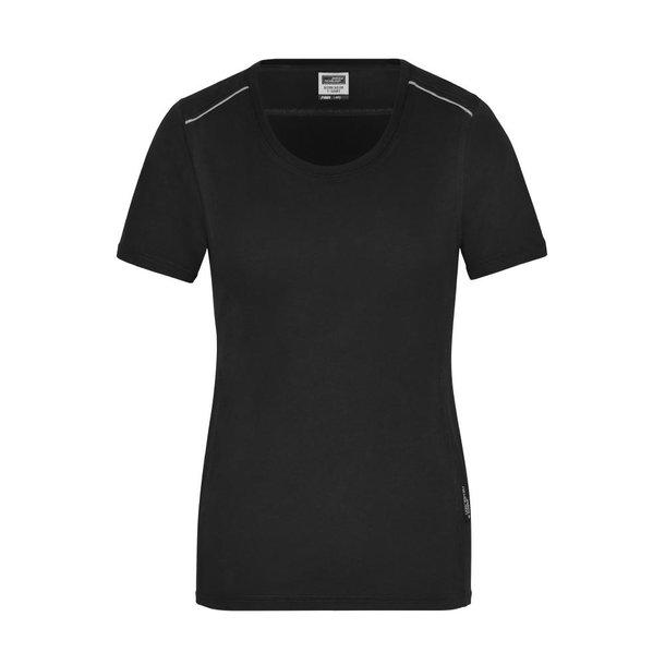 Ladies\' Workwear T-Shirt - SOLID --Strapazierfähiges und pflegeleichtes T-shirt mit Kontrastpaspel