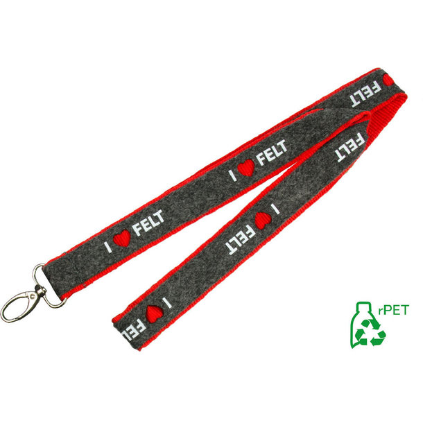 Lanyards mit Filzbandbesatz