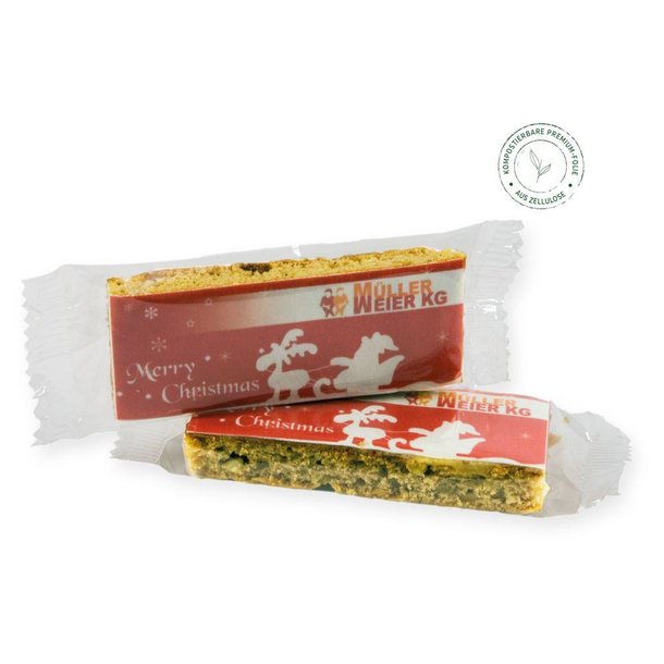 Lebkuchenriegel im Flowpack