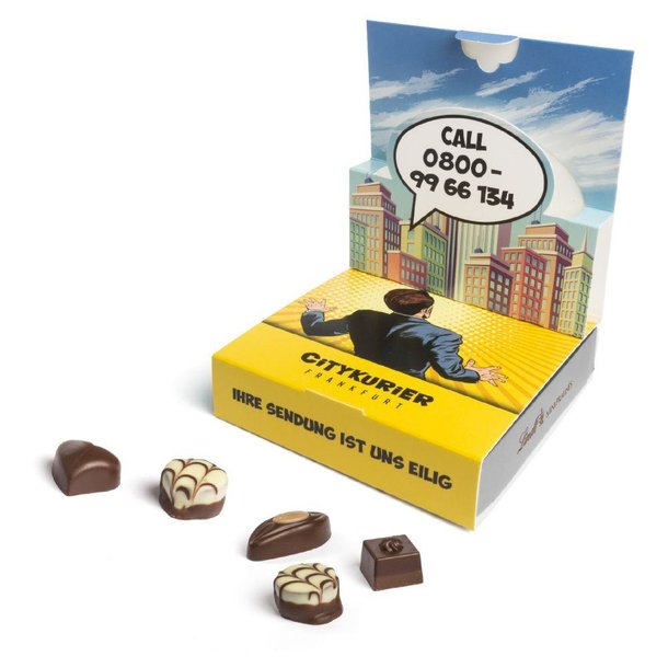 Lindt Mini Pralinés in Pop-Up Kartonage