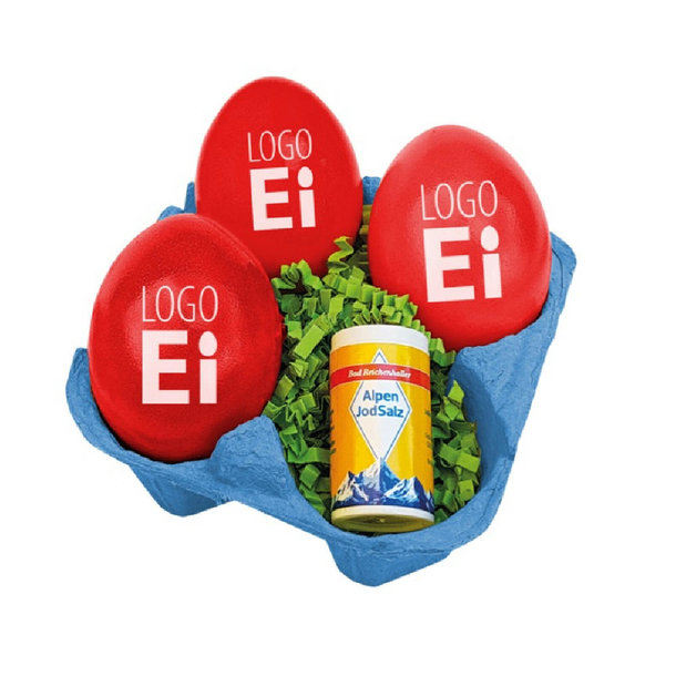 LogoEi 3er  +  Salz - Blau - Rot