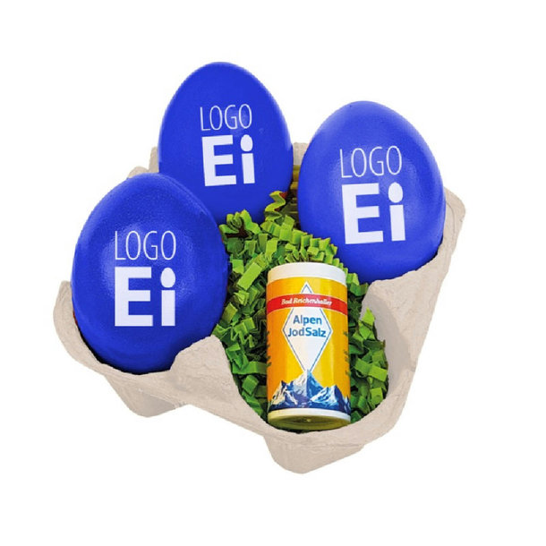 LogoEi 3er  +  Salz - Weiß - Blau