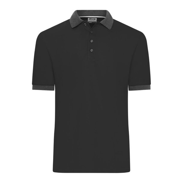 Men\'s Polo-Klassisches Polo mit kontrastfarbigem Kragen und Armbündchen in Piqué-Qualität