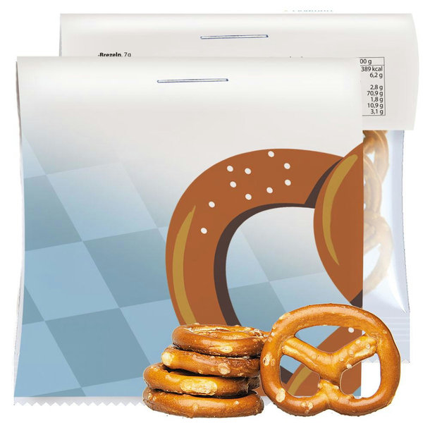 Mini Brezeln Original, ca. 7g, Express Maxi-Tüte mit Werbereiter