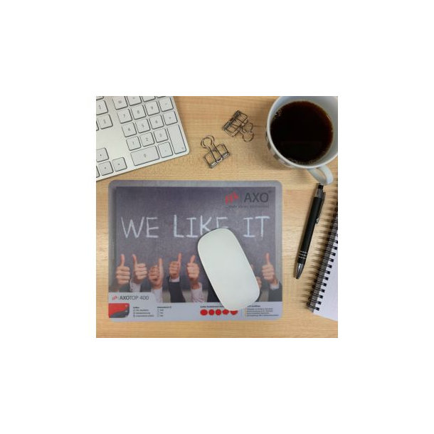 Mousepad AXOTop 400, 24 x 19,5 cm rechteckig, 2,4 mm dick
