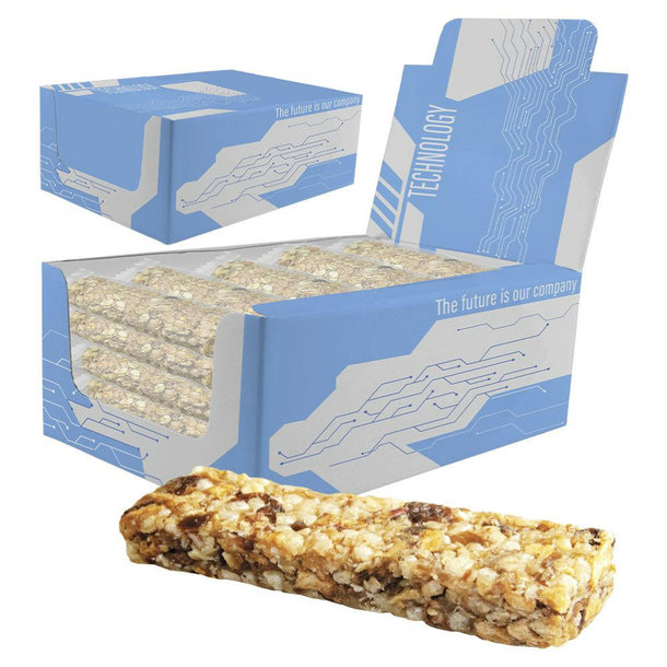Müsliriegel Multikorn-Apfel, 25 Stück, ca. 625g, Displaybox Maxi