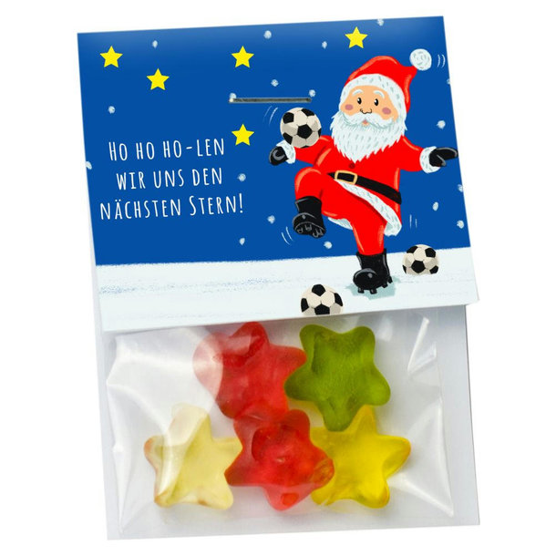 Naschtasche Flach Bunte Sterne