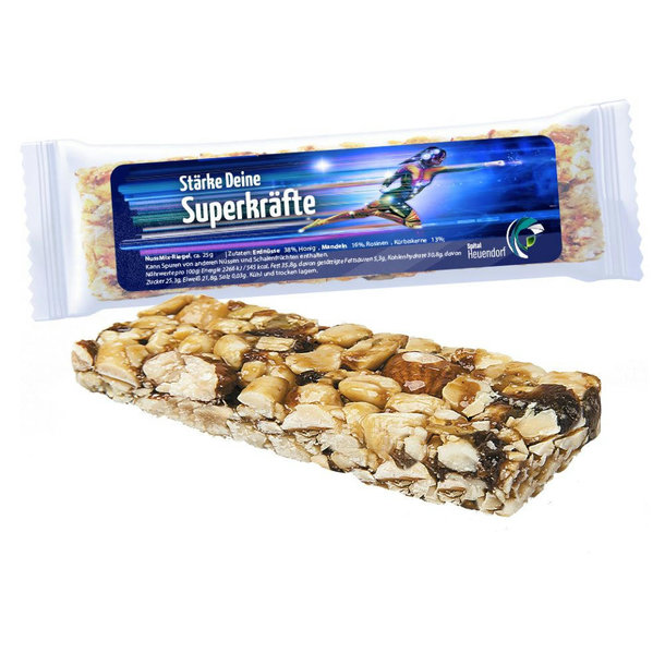 NussMix Riegel Midi, 25g, Express Flowpack mit Etikett