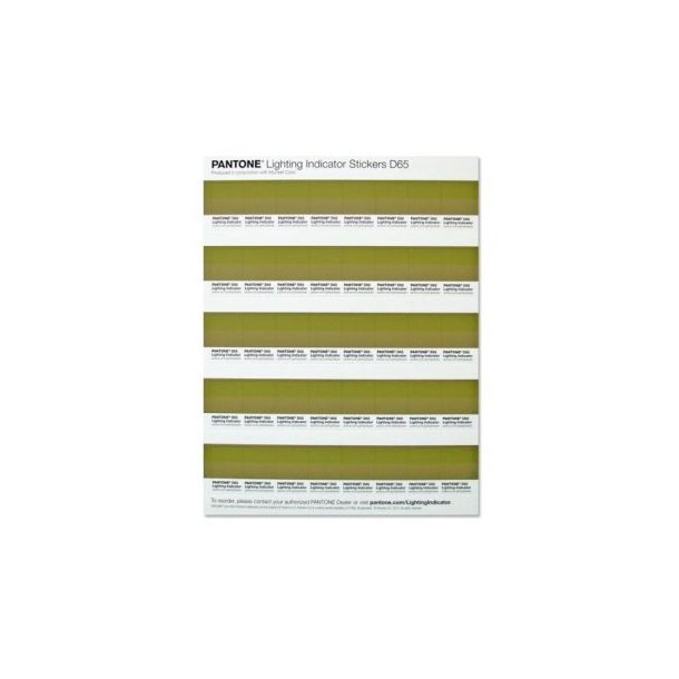 PANTONE D65 Lighting Indicator Stickers 